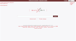 Desktop Screenshot of marelibri.com